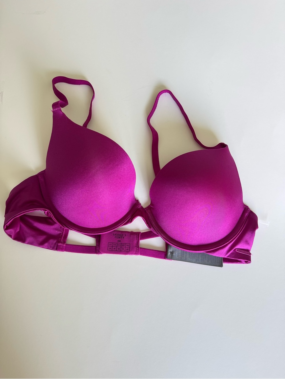Savage X Fenty Fuchsia Push-Up Bra